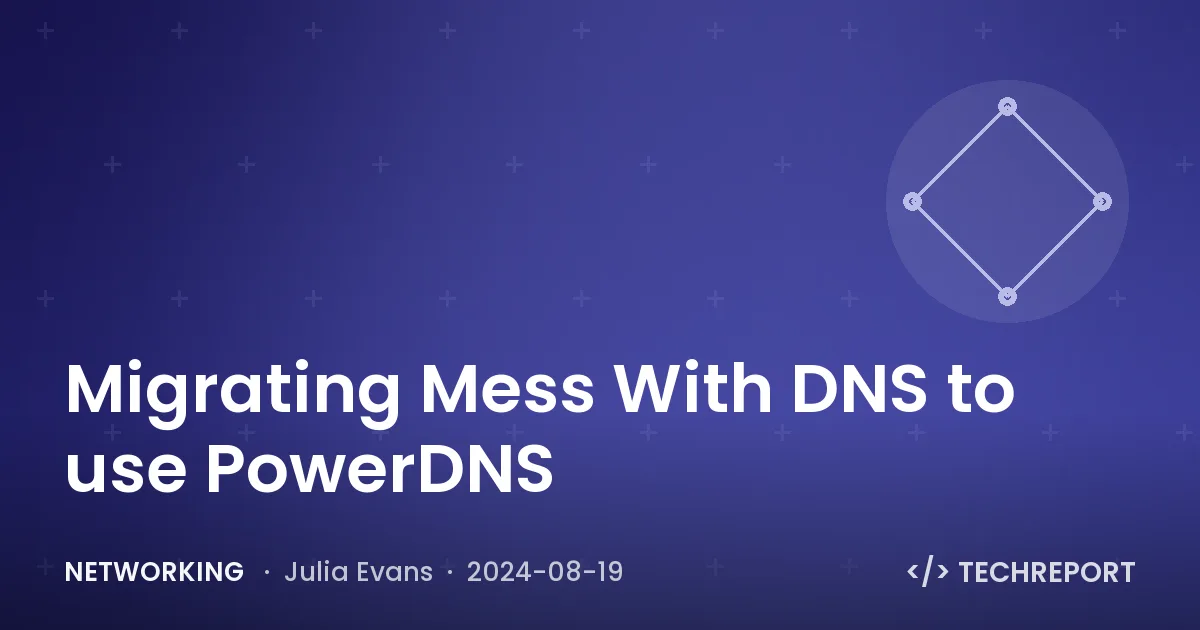 Networking — Migrating Mess With DNS to use PowerDNS