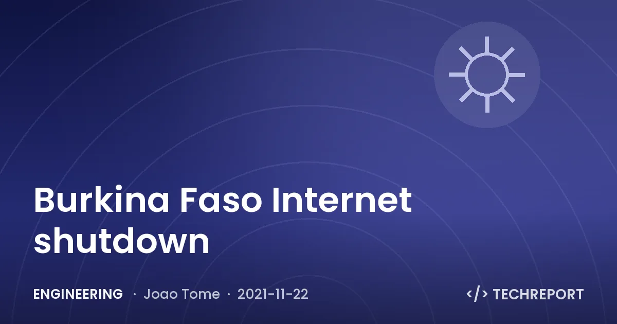 Burkina Faso Internet shutdown