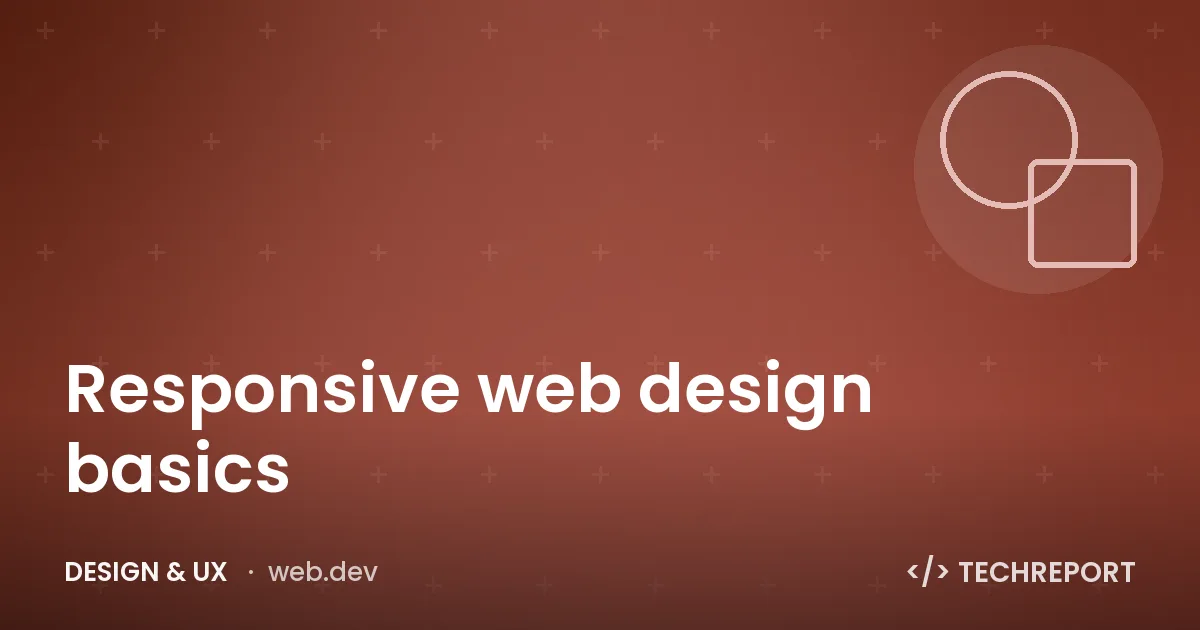 Design & UX — Responsive web design basics