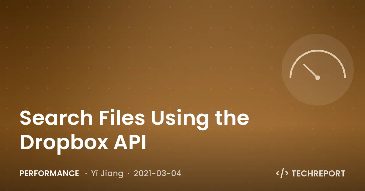 Search Files Using the Dropbox API
