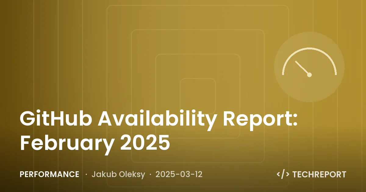 GitHub Availability Report: February 2025