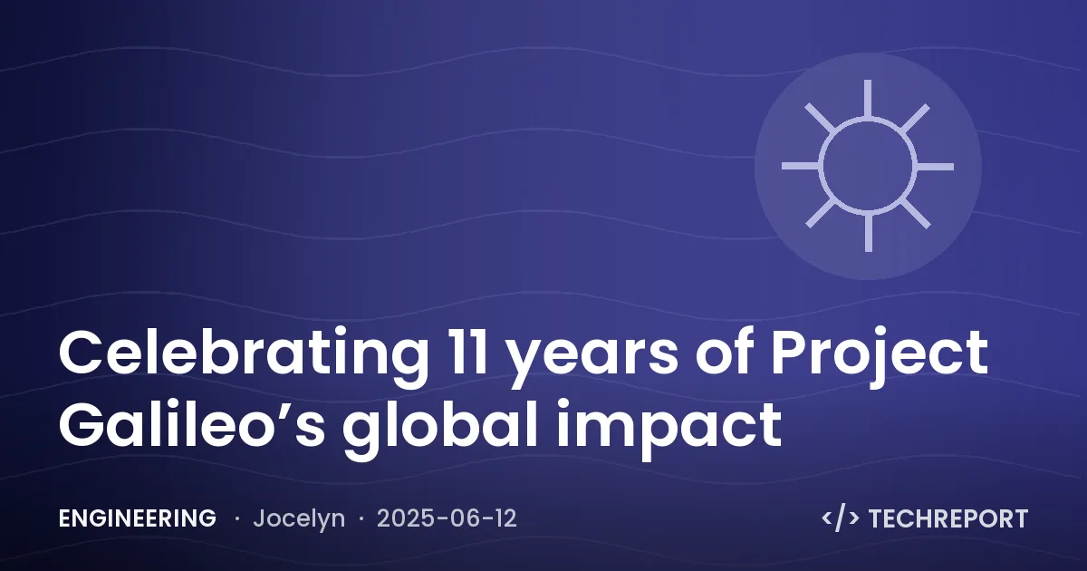 Celebrating 11 years of Project Galileo’s global impact
