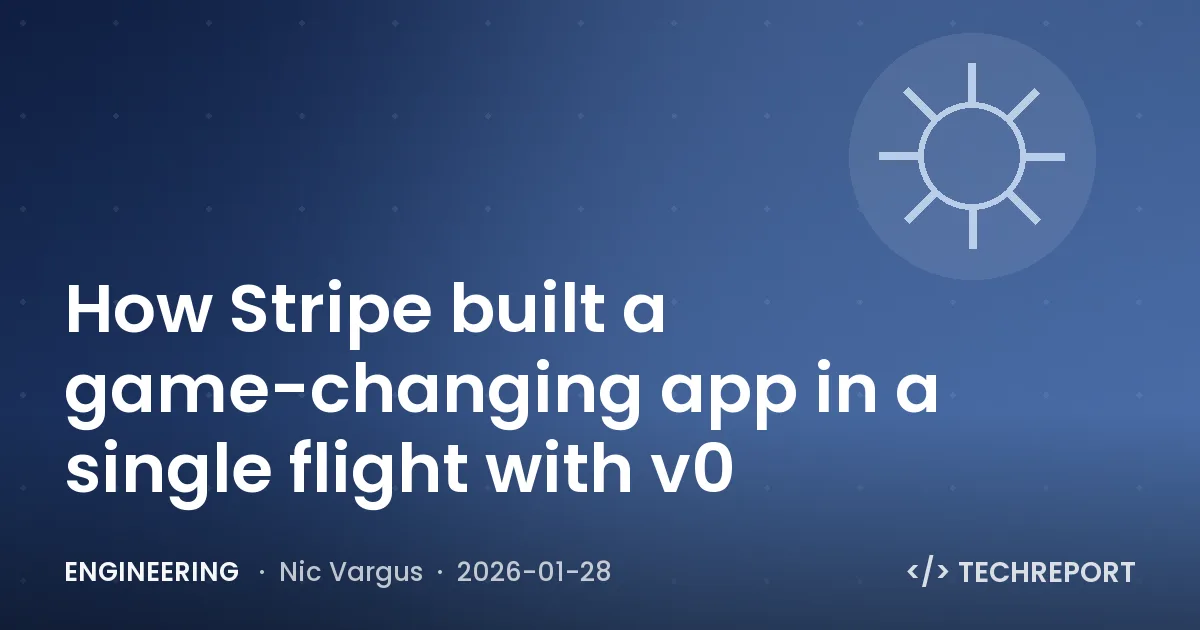 Engineering — How Stripe built a game-changing app in a single flight with v0