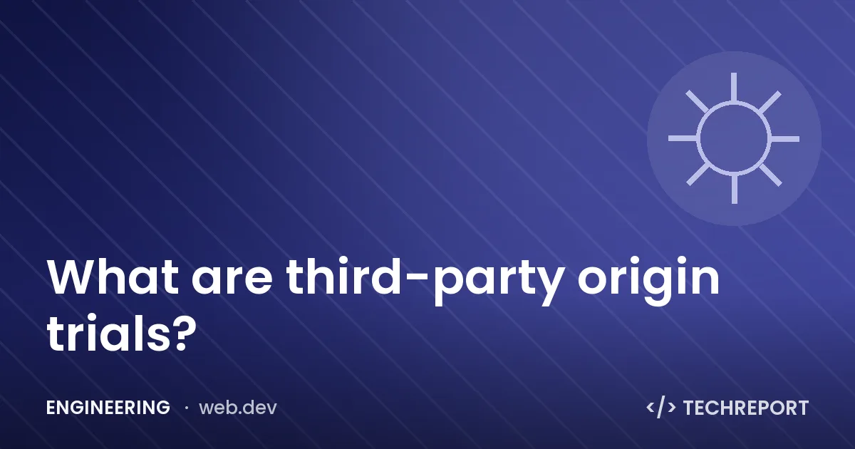 What are third-party origin trials?