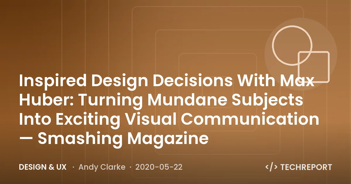 Inspired Design Decisions With Max Huber: Turning Mundane Subjects Into Exciting Visual Communication — Smashing Magazine