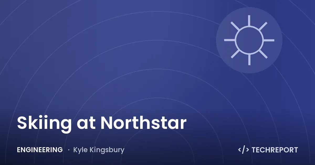 Skiing at Northstar