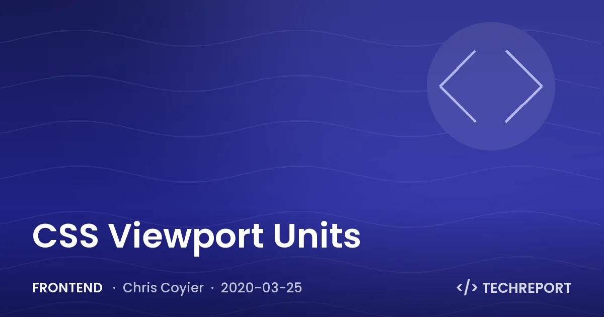 CSS Viewport Units