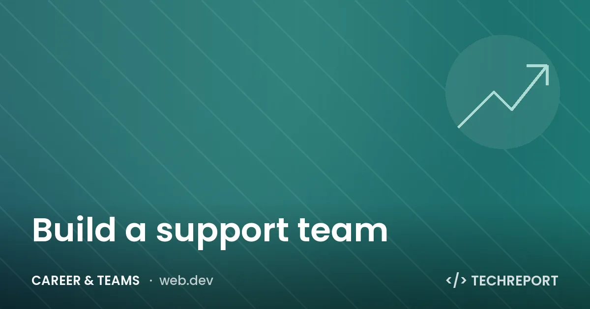 Career & Teams — Build a support team