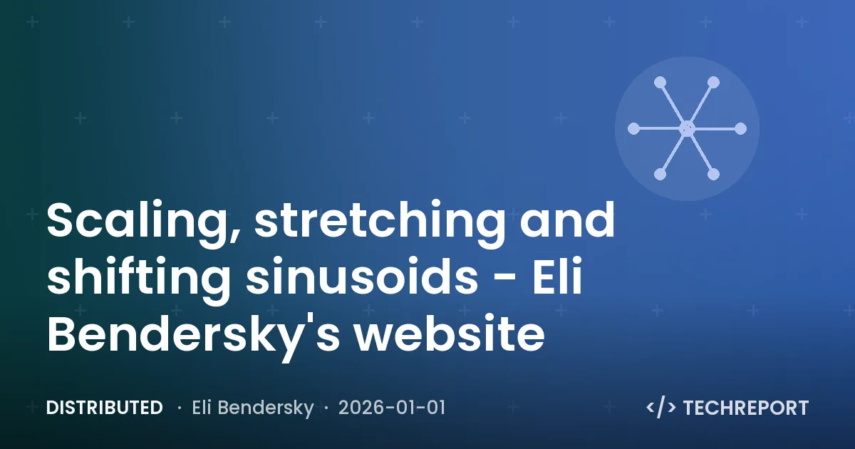 Distributed — Scaling, stretching and shifting sinusoids - Eli Bendersky's website