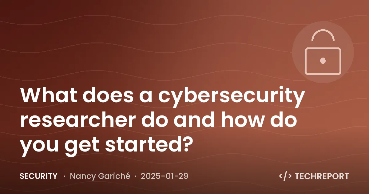 Security — What does a cybersecurity researcher do and how do you get started?