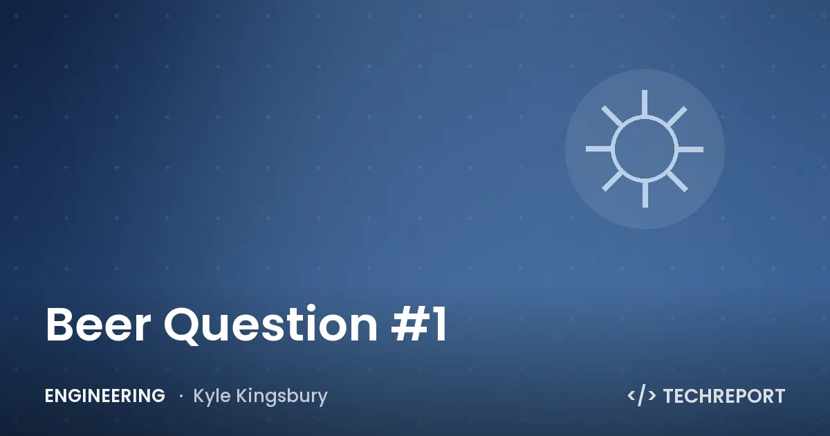 Beer Question #1