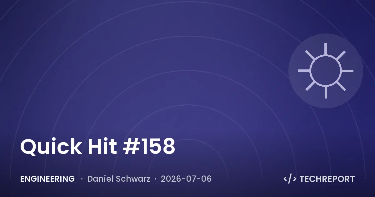 Engineering — Quick Hit #158