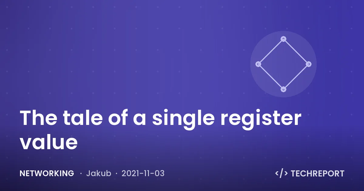 Networking — The tale of a single register value