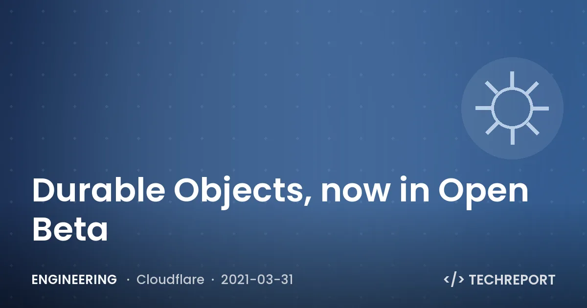 Durable Objects, now in Open Beta
