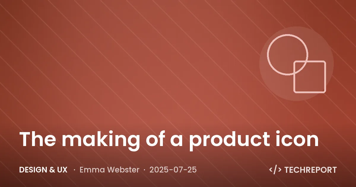 Design & UX — The making of a product icon