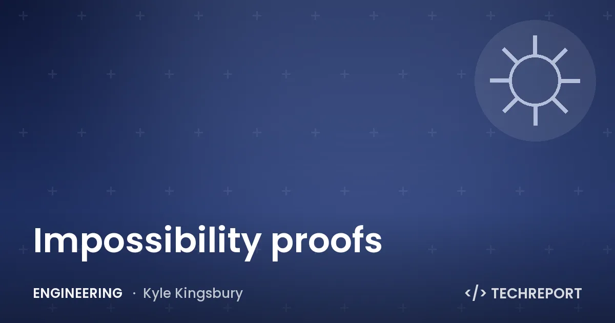 Impossibility proofs