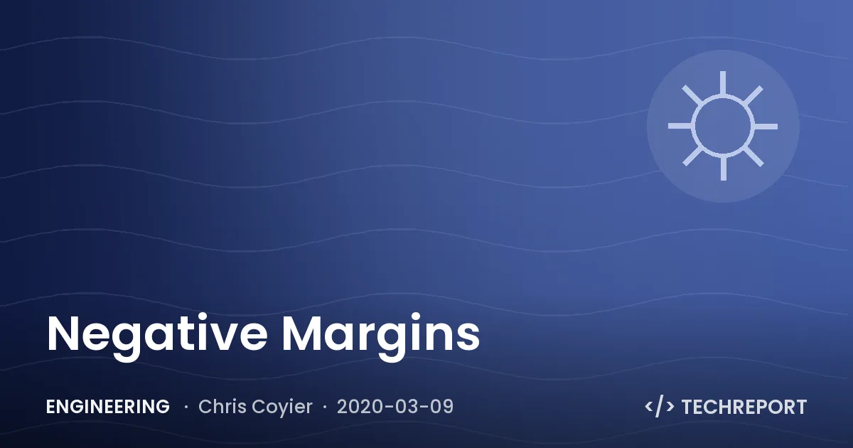 Negative Margins