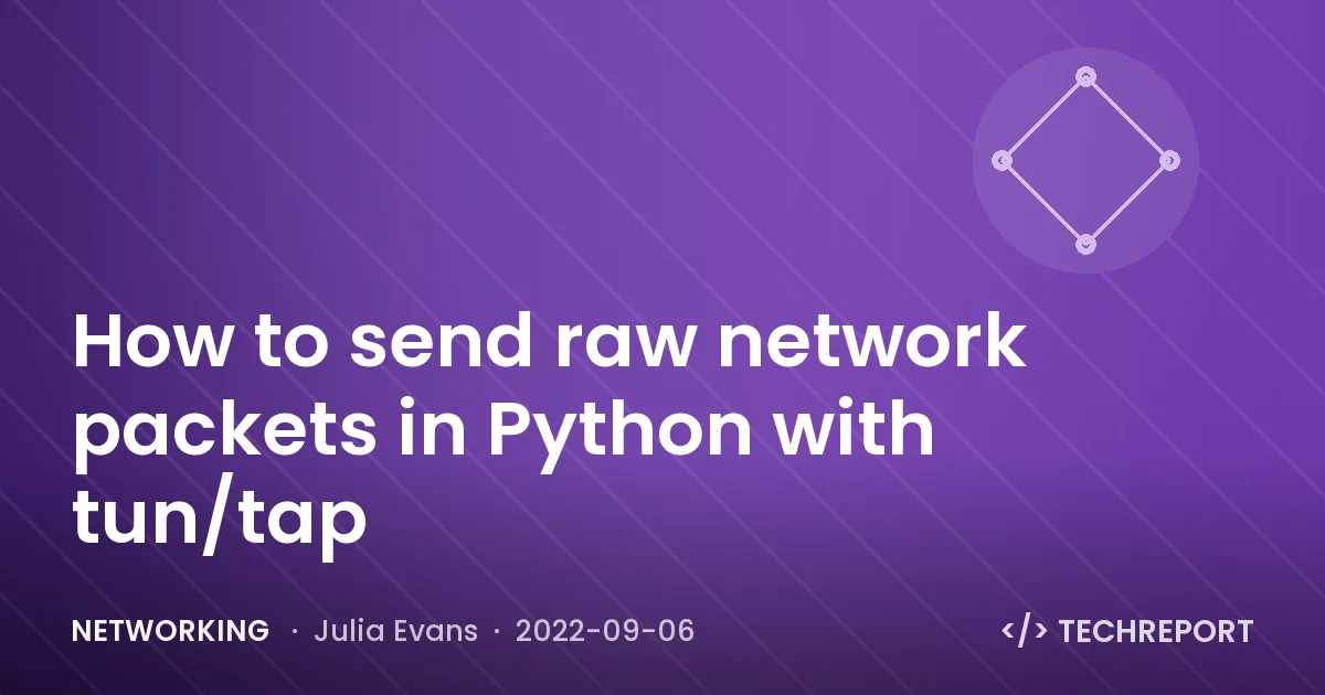 Networking — How to send raw network packets in Python with tun/tap