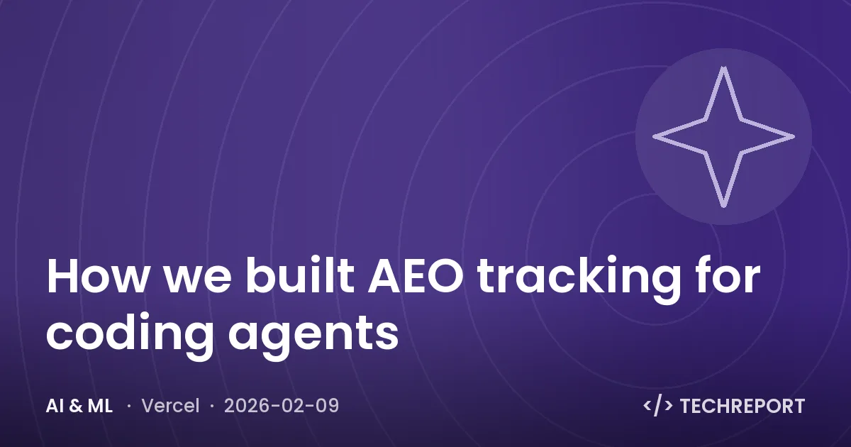 How we built AEO tracking for coding agents