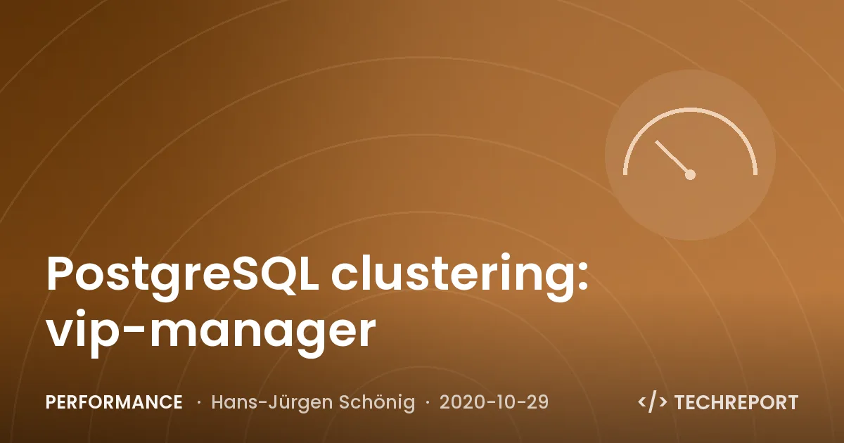 PostgreSQL clustering: vip-manager