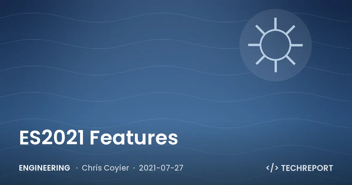 ES2021 Features