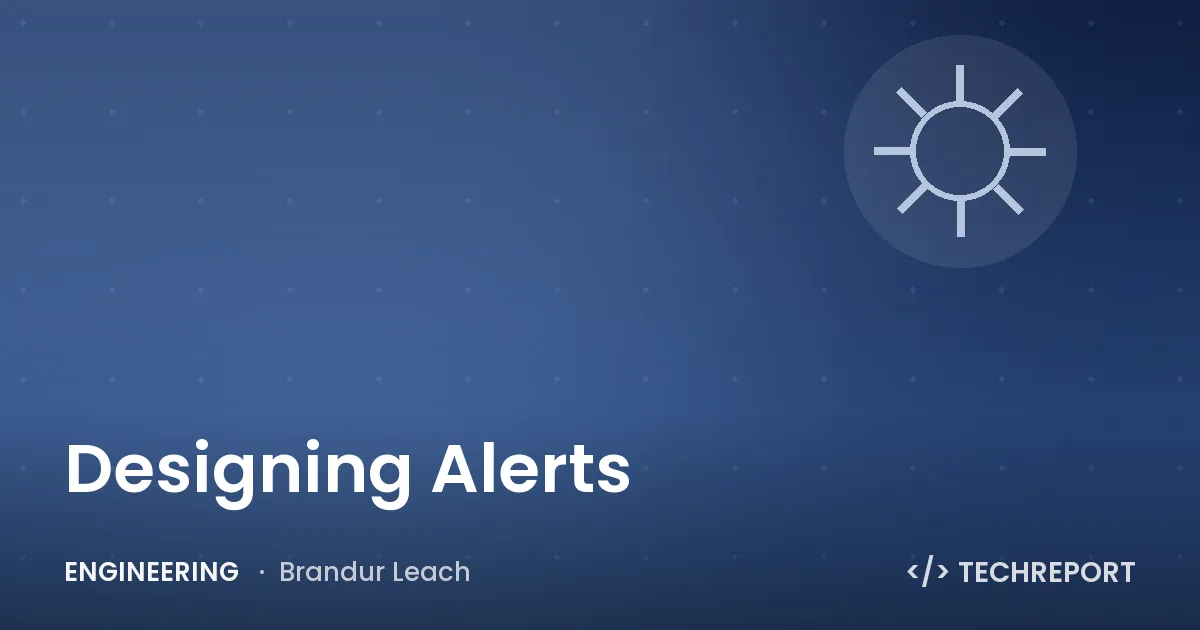 Designing Alerts