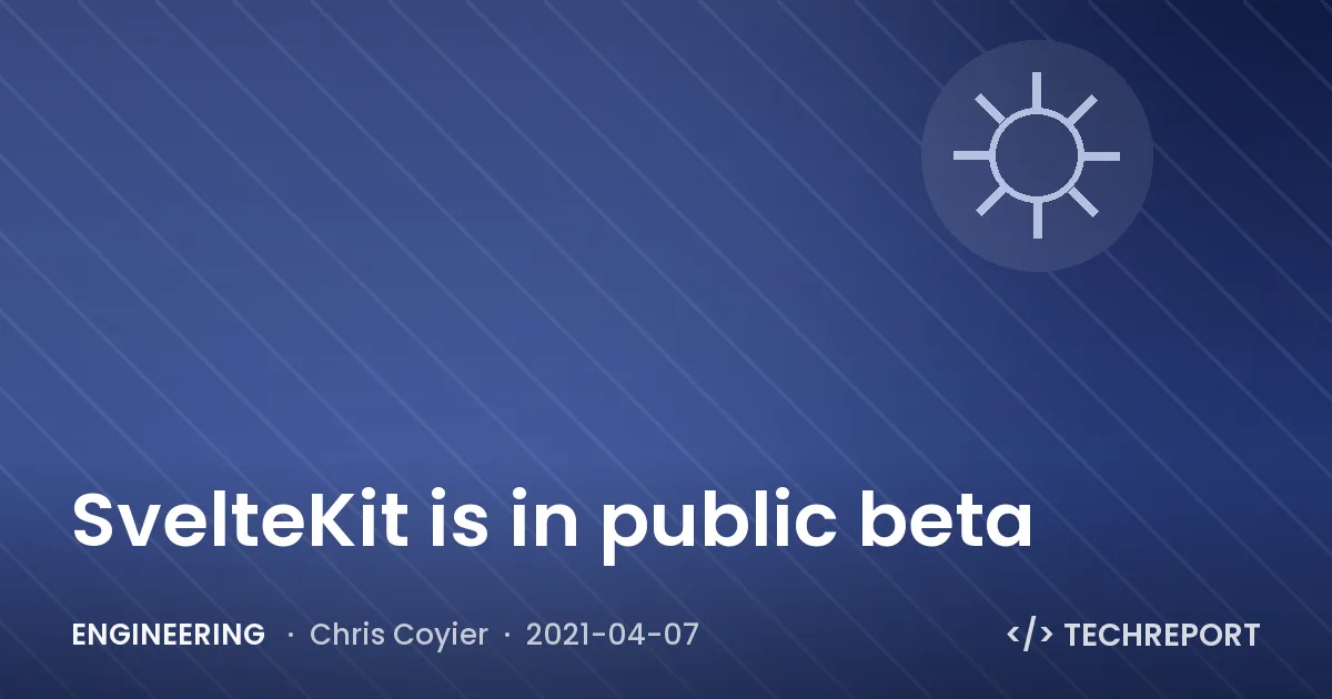 SvelteKit is in public beta