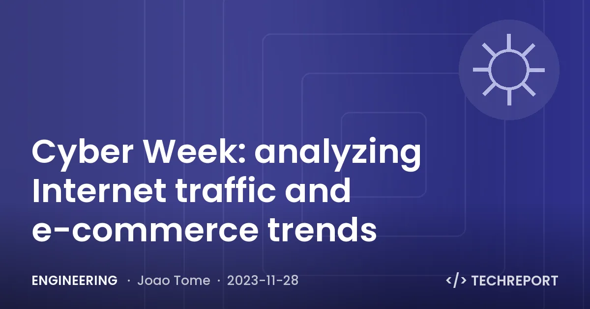 Cyber Week: analyzing Internet traffic and e-commerce trends