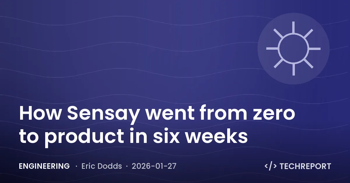 Engineering — How Sensay went from zero to product in six weeks