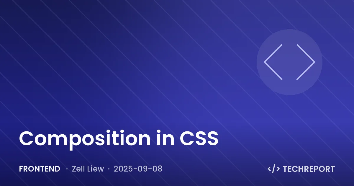 Frontend — Composition in CSS