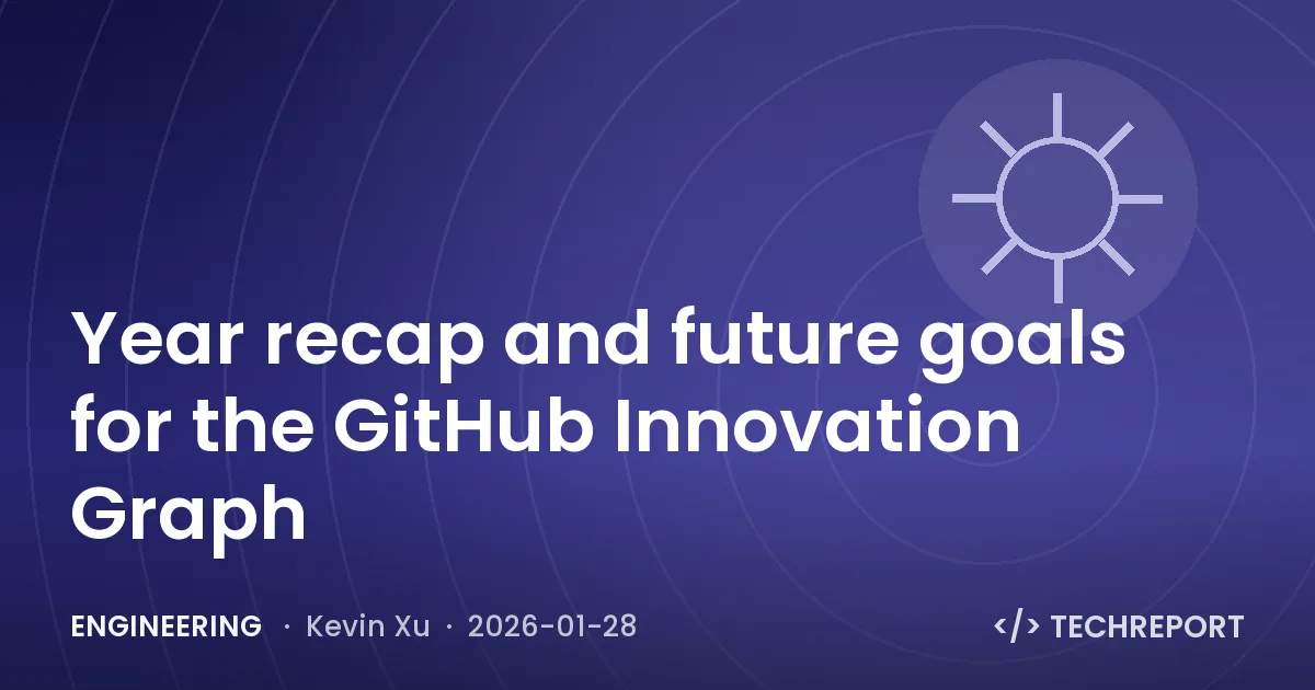 Engineering — Year recap and future goals for the GitHub Innovation Graph