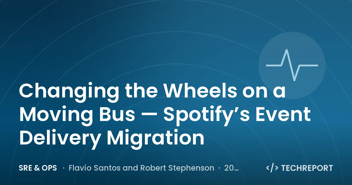Changing the Wheels on a Moving Bus — Spotify’s Event Delivery Migration