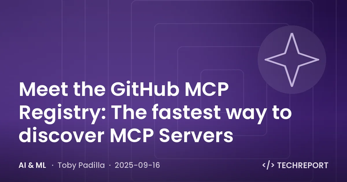 Meet the GitHub MCP Registry: The fastest way to discover MCP Servers