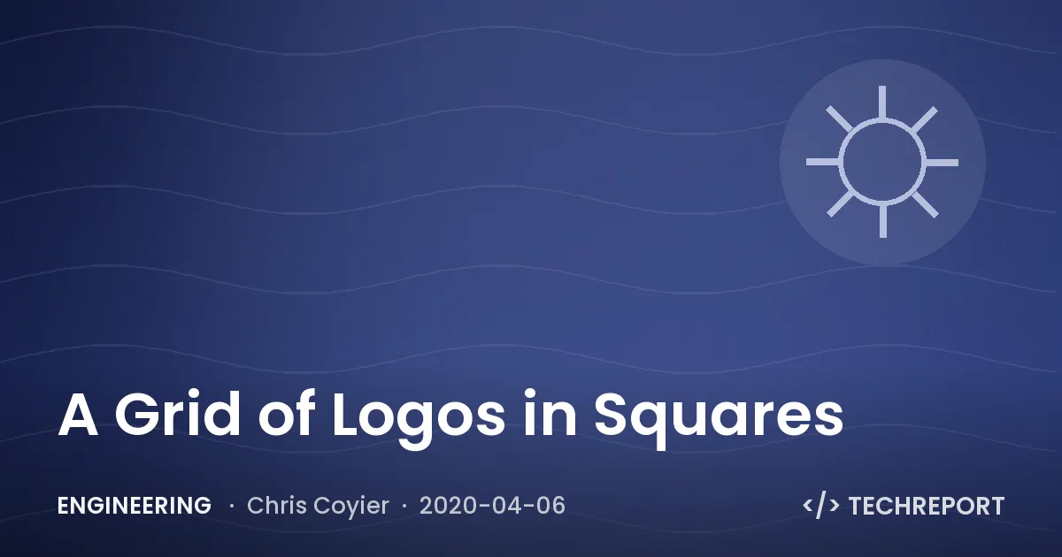 A Grid of Logos in Squares