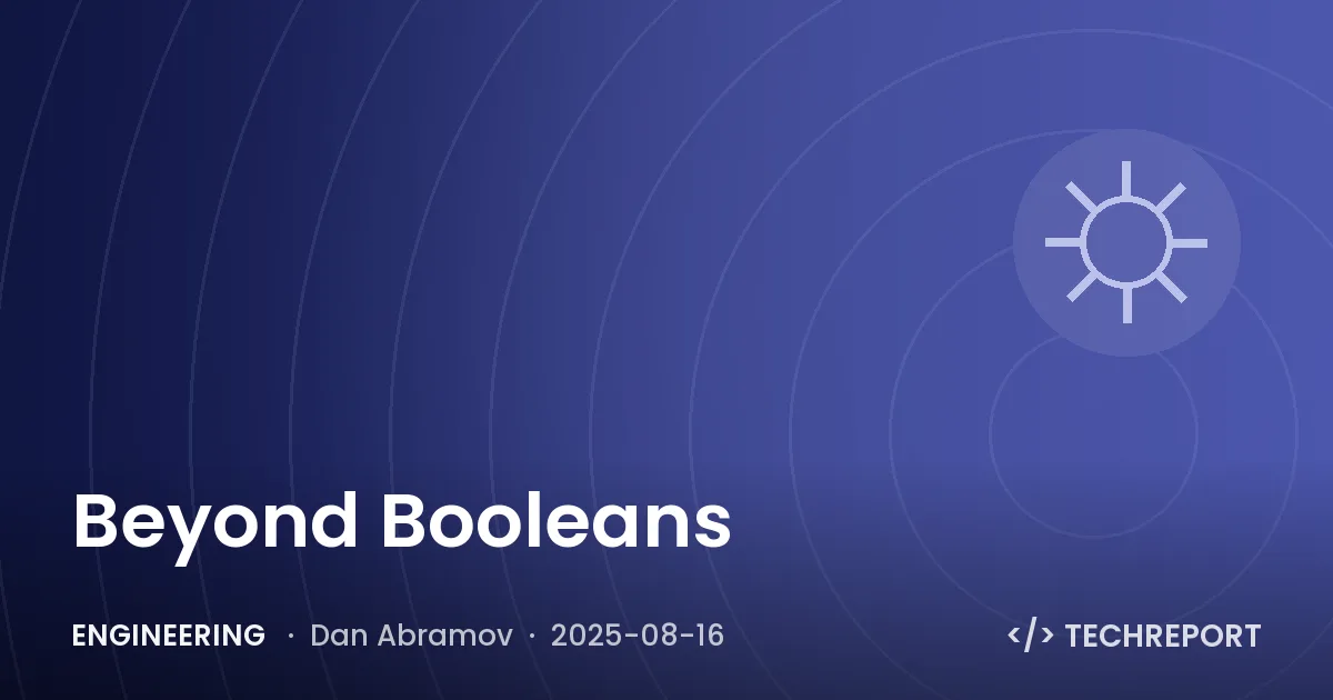 Engineering — Beyond Booleans