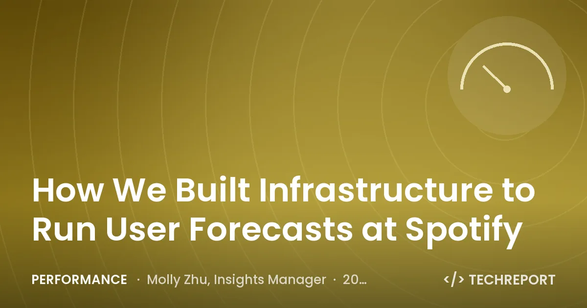 Performance — How We Built Infrastructure to Run User Forecasts at Spotify