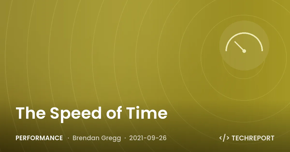 Performance — The Speed of Time