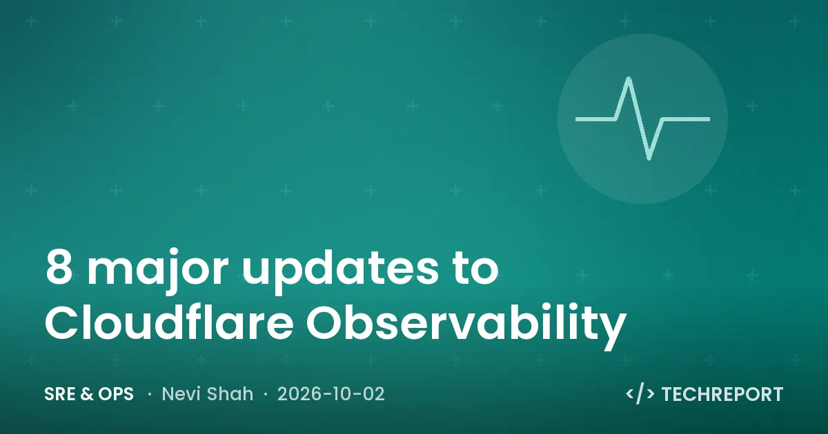 8 major updates to Cloudflare Observability