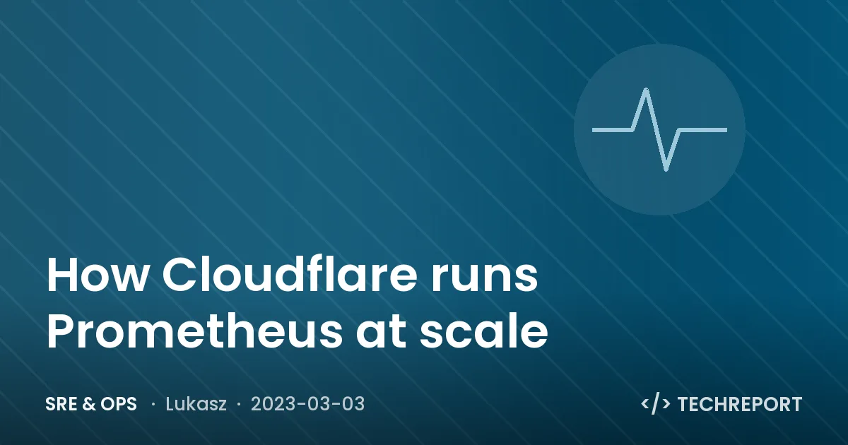 SRE & Ops — How Cloudflare runs Prometheus at scale