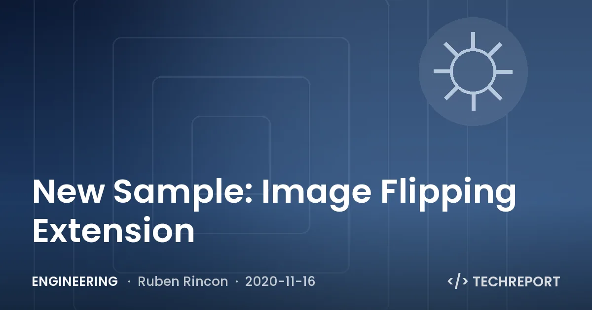 New Sample: Image Flipping Extension