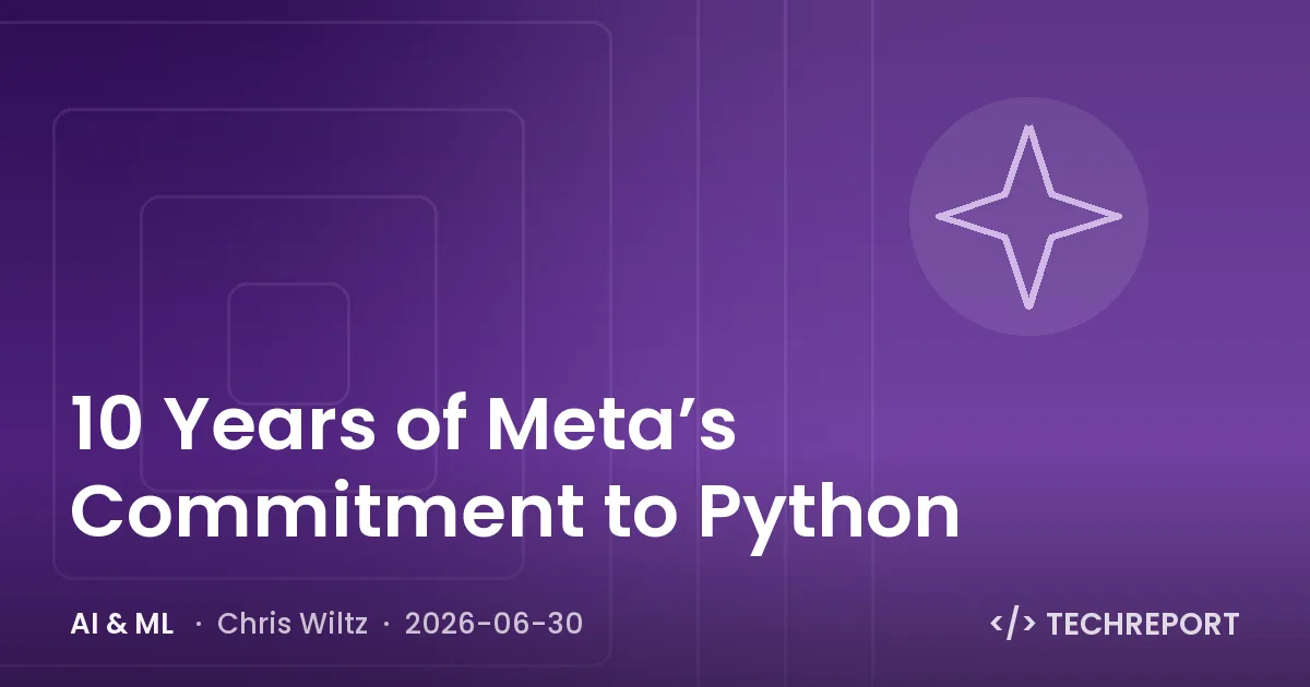 AI & ML — 10 Years of Meta’s Commitment to Python