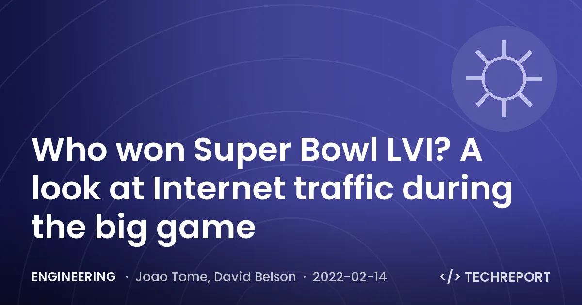 Engineering — Who won Super Bowl LVI? A look at Internet traffic during the big game