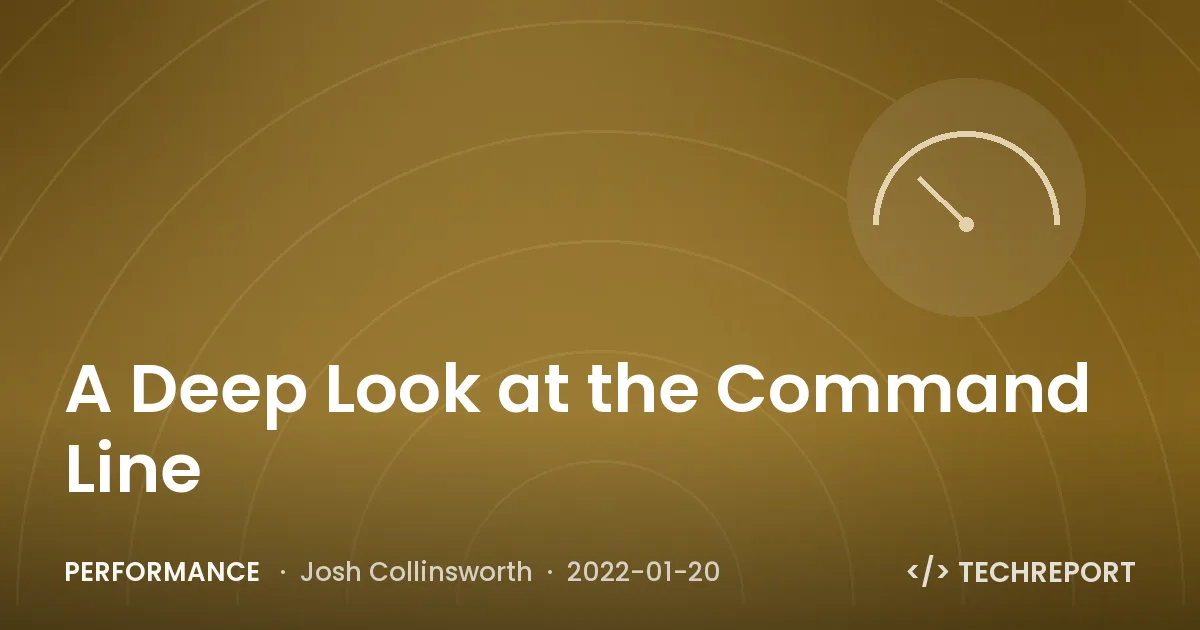 A Deep Look at the Command Line