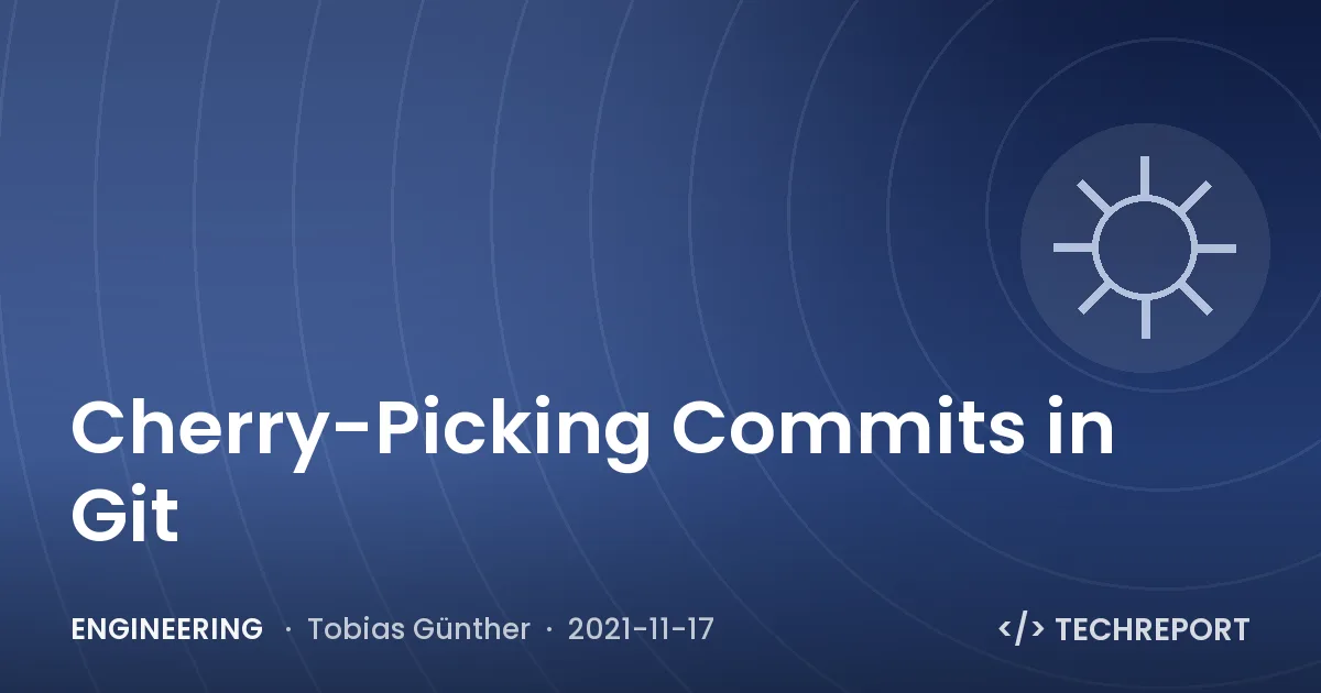 Cherry-Picking Commits in Git