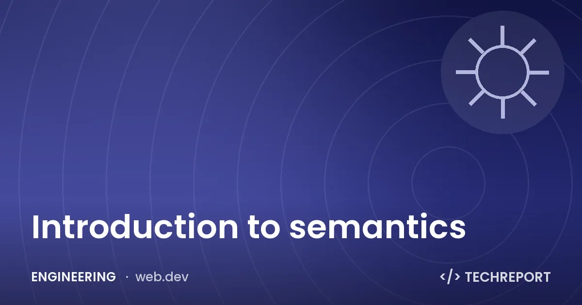 Introduction to semantics