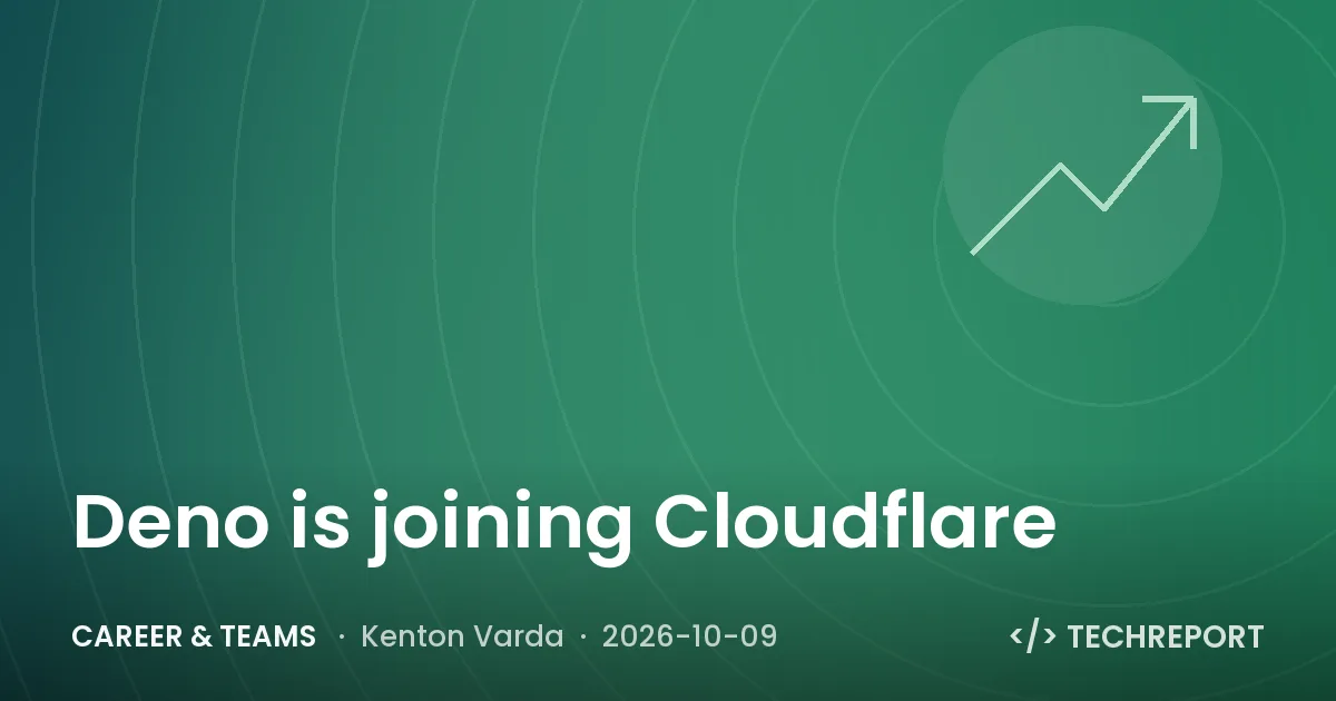 Deno is joining Cloudflare