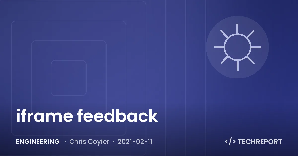 iframe feedback