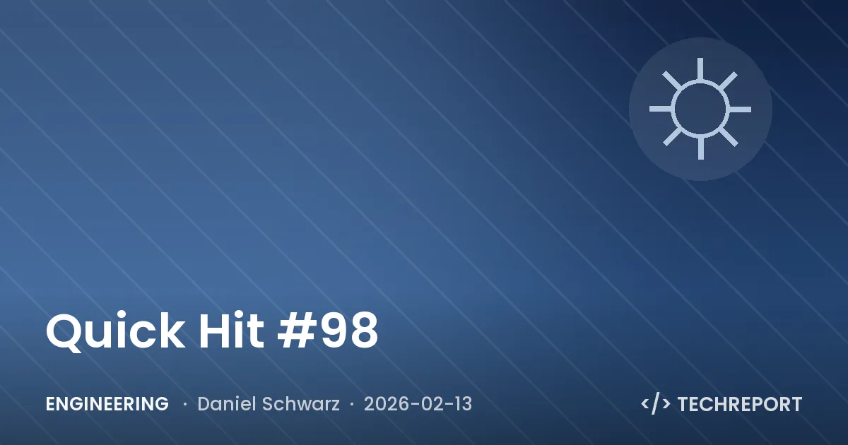 Engineering — Quick Hit #98