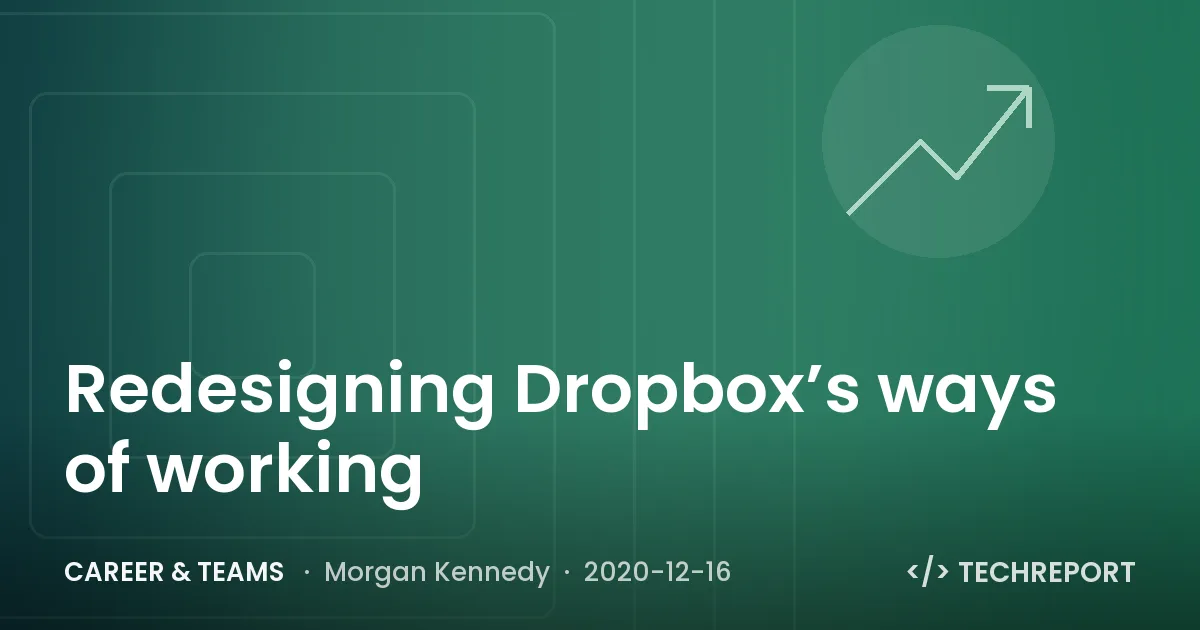 Career & Teams — Redesigning Dropbox’s ways of working