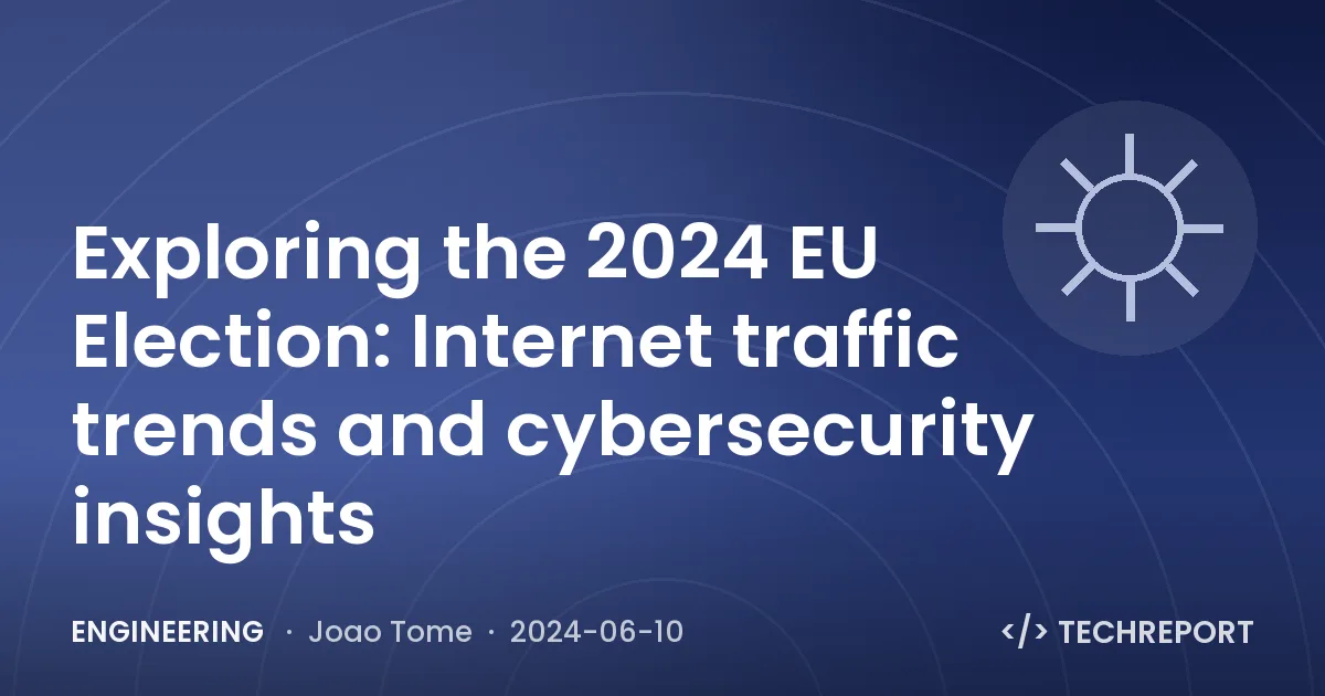 Exploring the 2024 EU Election: Internet traffic trends and cybersecurity insights
